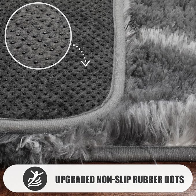 ONASAR Large Area Rugs for Living Room, 7x10 Grey and White Rug, Moroccan Thick - Image 7