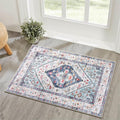 Lahome Boho Round Rug - 8Ft Washable Area Rug by Lahome