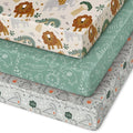 Pack and Play Sheets Fitted 3 Pack, Mini Crib Sheets by Unnivoll