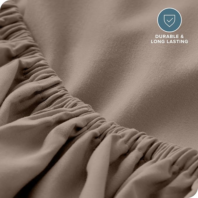 Bare Home Fitted Bottom Sheet Short Queen Size - Image 6