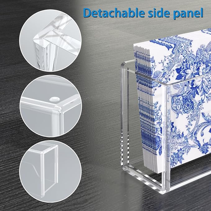 Napkin Holder, Vertical Rectangular Disposable Hand Towel Paper Waterproof - Image 3
