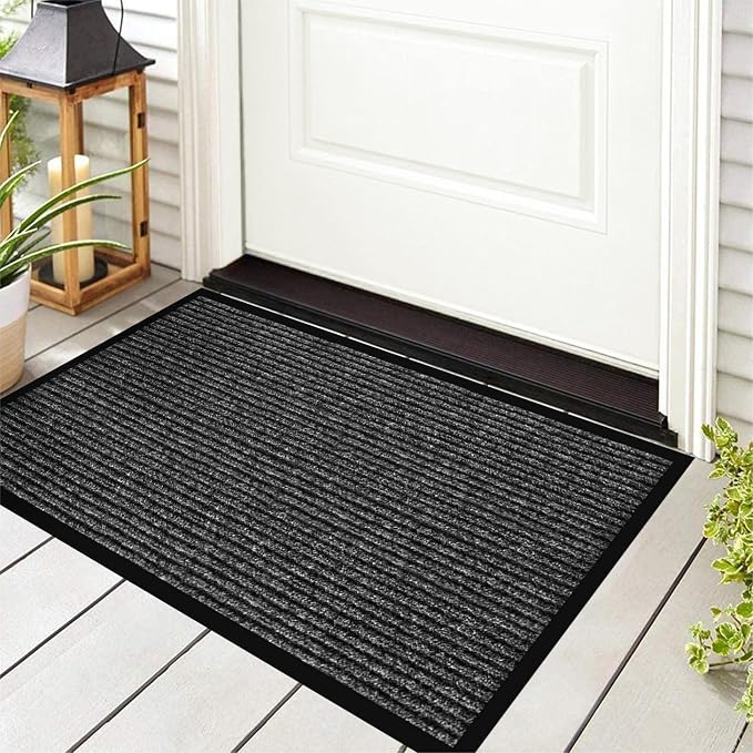 Durable Front Door Mat, Heavy Duty Indoor Outdoor Doormat, 48” x 36” Low - Image 2