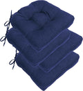 RACE LEAF 4 Pack 17x17 Patio Chair Cushions, Thickened Waterproof Cushions by RACELEAF