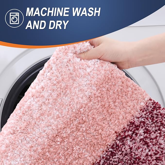 OLANLY Bathroom Rugs Mat 24x16, Extra Soft Absorbent Microfiber Bath Rugs - Image 6