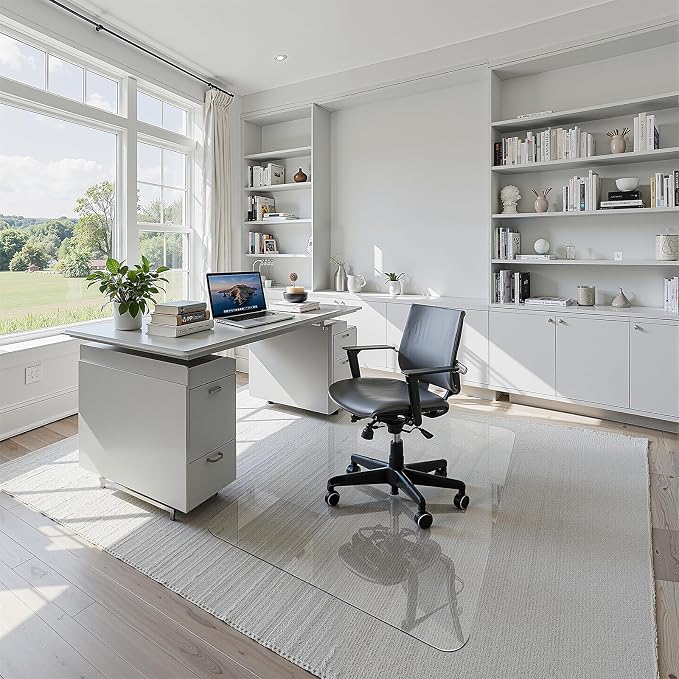 32" x 48" Tempered Glass Office Chair Mat - Image 3