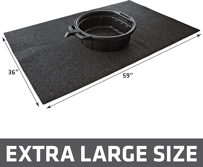 Drymate XL Oil Spill Mat, Premium Absorbent Oil Pad, Waterproof Backing - Image 2