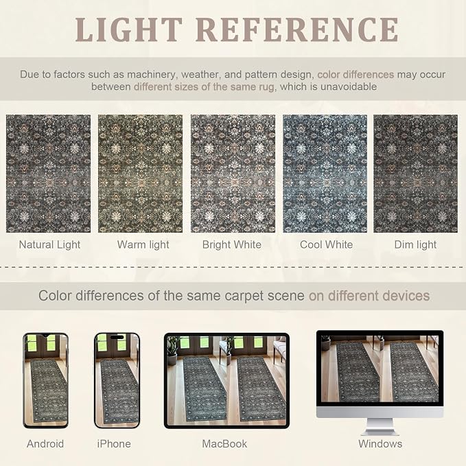 Collive Washable Hallway Runner Rugs - Image 9