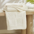 Amélie Home Checkered Chenille Knit Throw Blanket by Am%C3%A9lieHome
