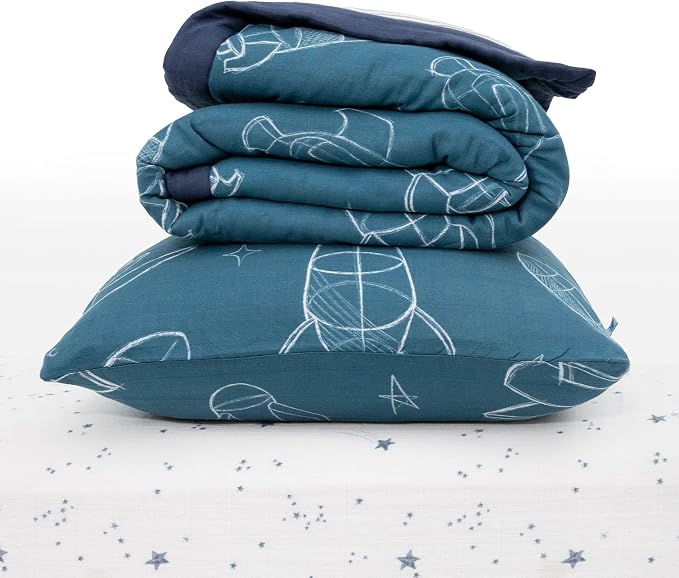 Little Unicorn Toddler Bedding 3-Piece Set | Super Soft & Breathable Muslin - Image 2