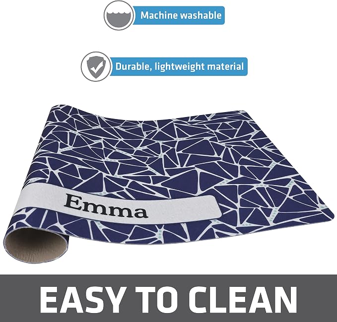 Drymate Personalized Pet Bowl Placemat, Custom Dog & Cat Food Feeding Mat - Image 4
