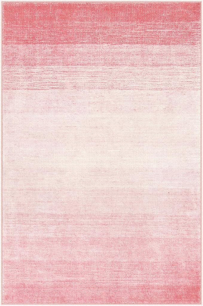 Wonnitar Pink Washable 4x6 Rug, Modern Ombre Rugs - Image 8