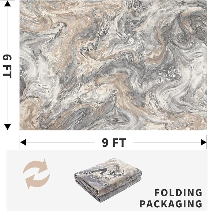 6x9 Area Rugs for Living Room, Modern Abstract Rug for Bedroom, Contemporary - Image 2