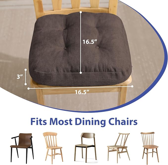 Chair Cushions for Dining Chairs, Dining Chair Cushions, Tufted Indoor Chair - Image 3