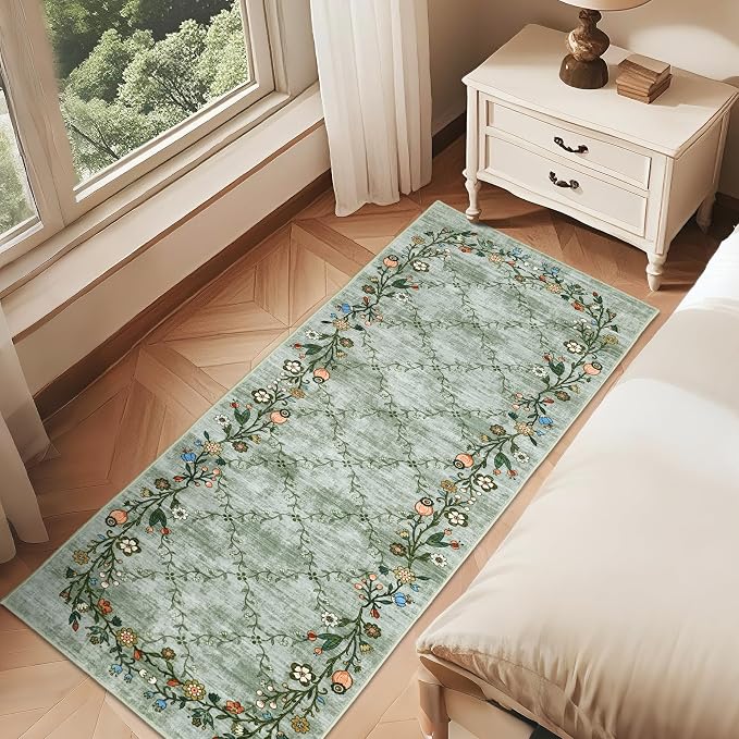 GarveeHome 2x6 Washable Floral Runner Rugs - Image 4