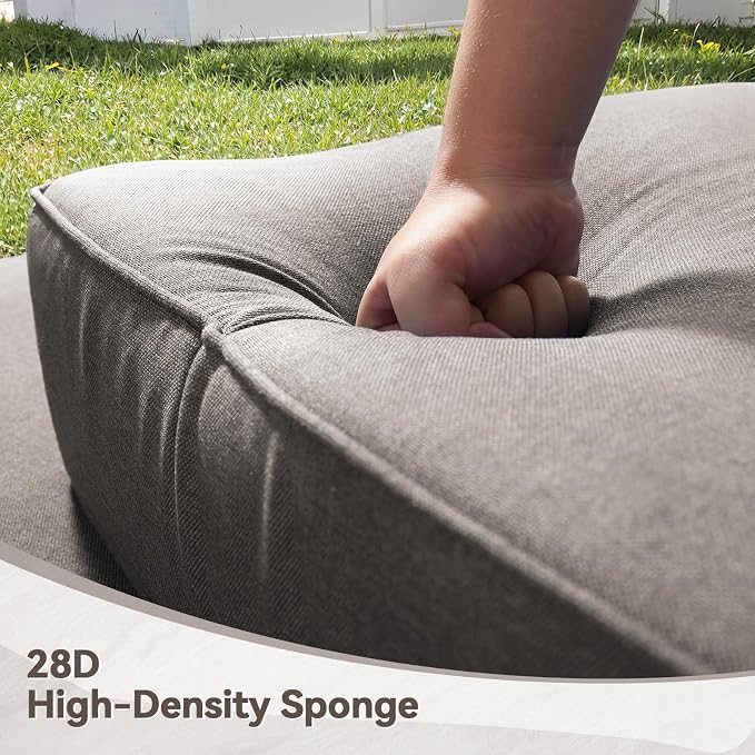 Luxury 6" Outdoor Cushions for Patio Furniture, Fade Resistant Couch Chair - Image 2