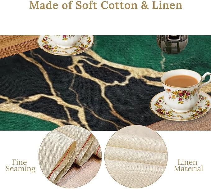 Marble Table Runner, 13x70 Inch - Image 5