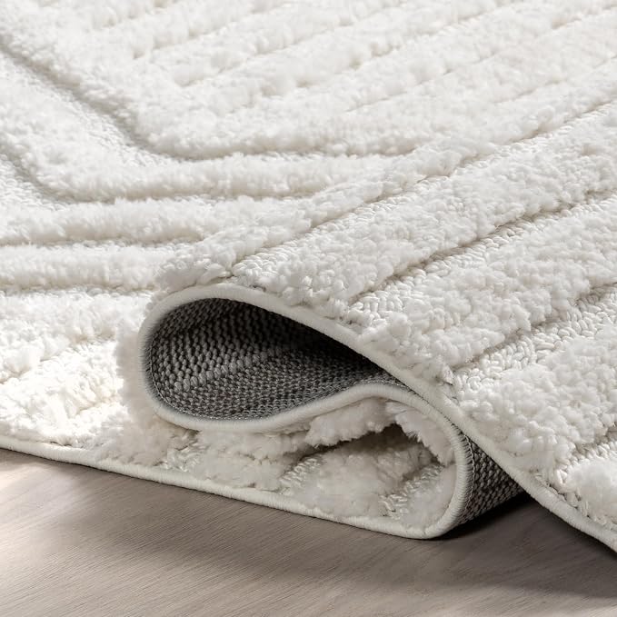 nuLOOM Risette Ivory, Soft and Textured, High Traffic, Stain Resistant - Image 5