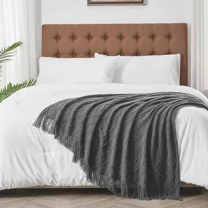 inhand Grey Throw Blanket for Couch and Bed, Soft Living Room Home Decor - Image 7