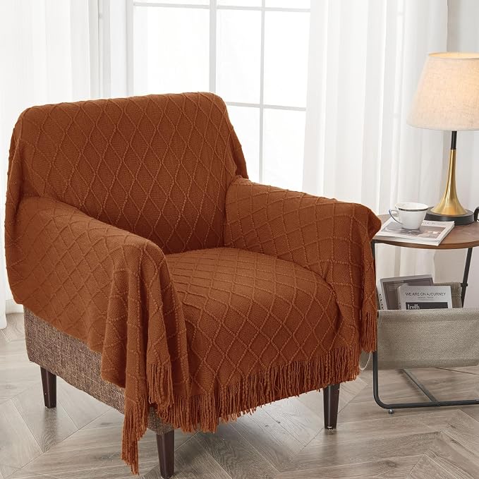 inhand Knitted Throw Blanket for Couch and Bed, Soft Living Room Home Decor - Image 4