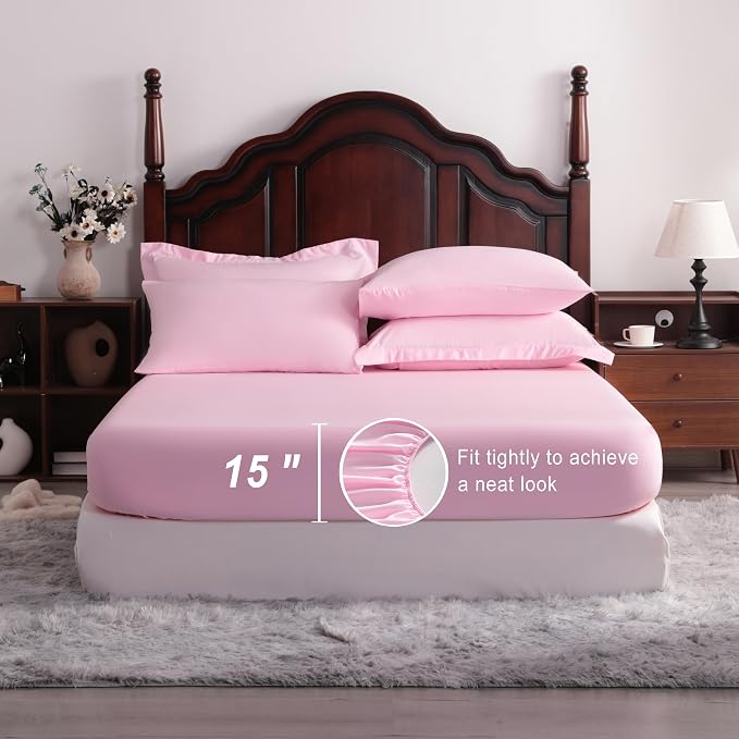 NTBAY King Comforter Set with Sheets, 7 Pieces Soft and Breathable King Bedding - Image 3
