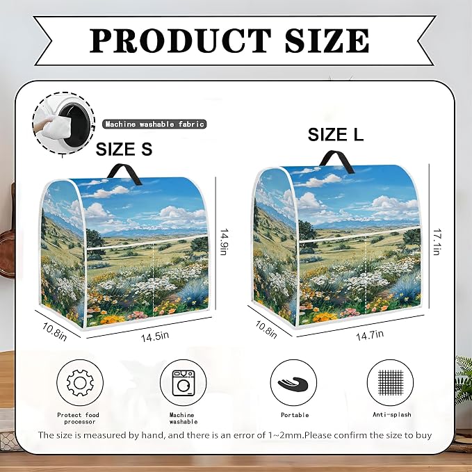 Mixer Dust Cover for 6-8 Qt Stand Mixer, Cloth Cover - Image 2