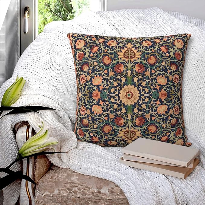William Morris Vintage Floral 18x18 inches Throw Pillow Covers Cushion Covers - Image 9