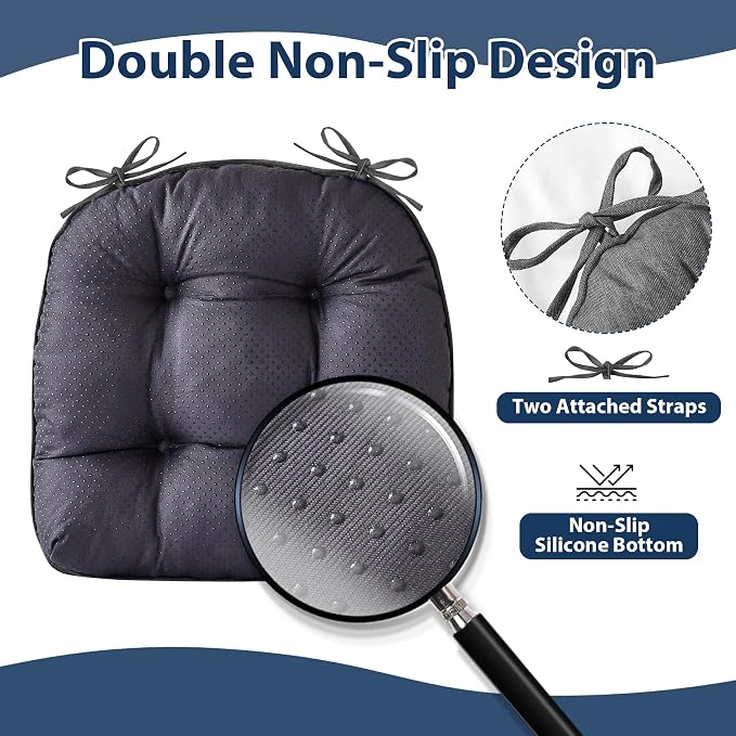 Chair Cushions for Dining Chairs, Seat Cushions for Kitchen Chairs, Indoor Seat - Image 4