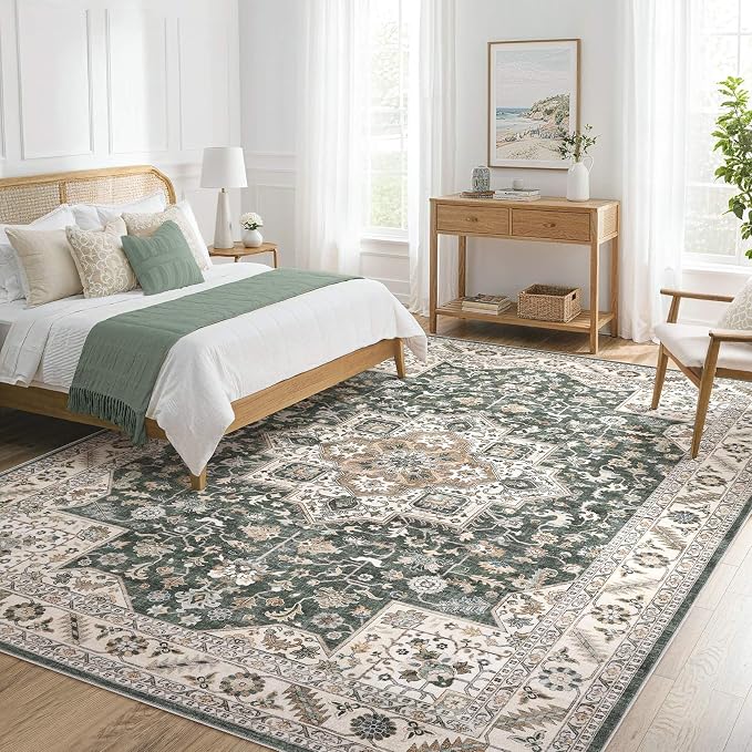 Vintage Living Room Area Rug 10x12 - Image 8