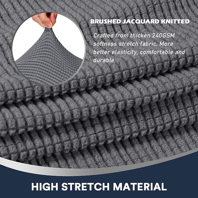 Stretch Sofa Arm Covers Spandex Jacquard Anti-Slip Couch Arm Covers - Image 4