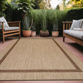 Bordered Outdoor Rug 9x12 Washable Outside Carpet by Unknown