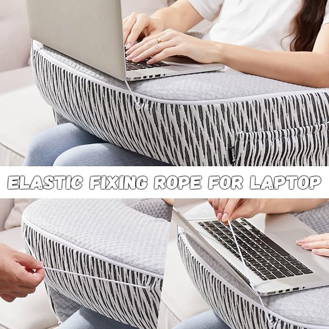Reading Pillow for Lap, Extra Large Arm Rest Pillow for Adult, Memory Foam Lap - Image 7