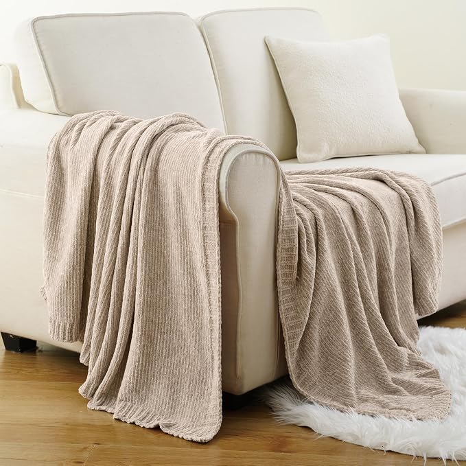 BATTILO HOME Knit Chenille Throw Blanket - Image 7