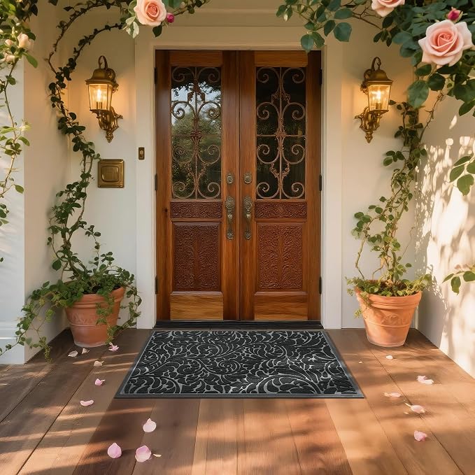 Yimobra Large Door Mat Outside Entrance 47x32, Waterproof Sturdy Outdoor Mats - Image 3