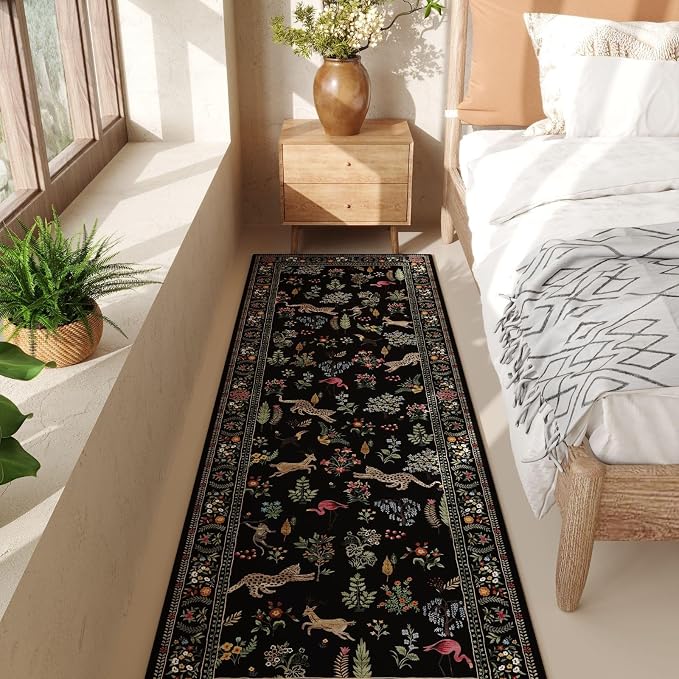 Rugcomf Runner Rug for Kitchen Rug Non Slip 2'6''x8' Washable Rugs - Image 5