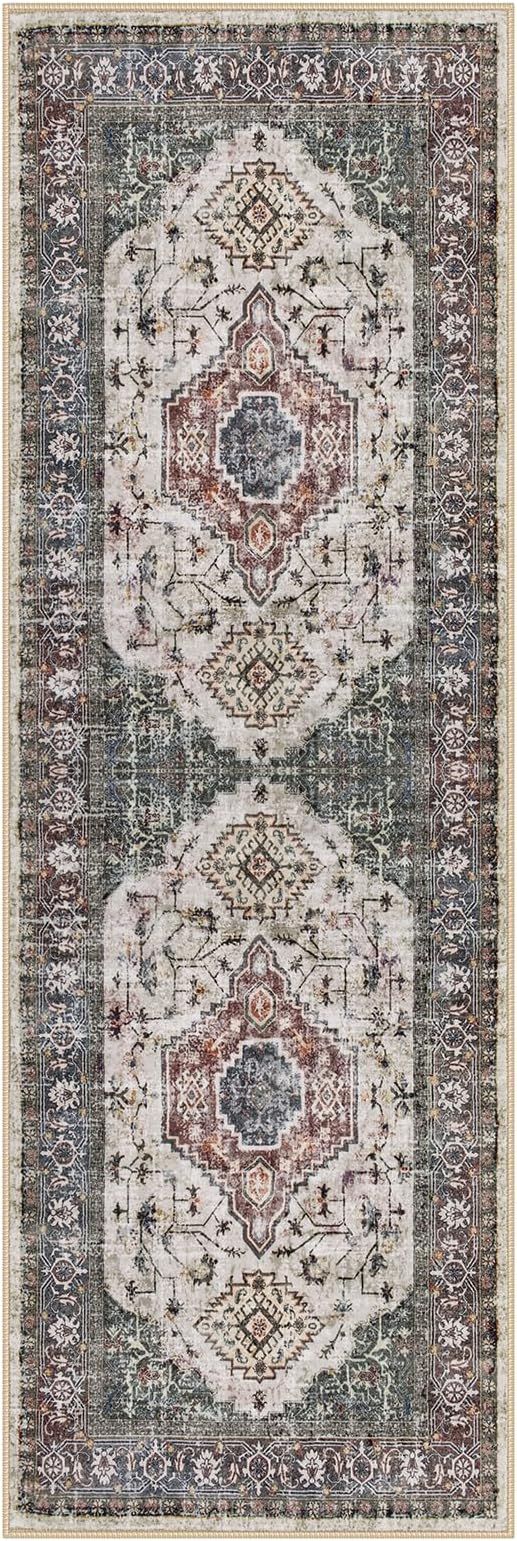 Lahome Oriental Washable Hallway Runner Rug, 2x6 Runners - Image 7