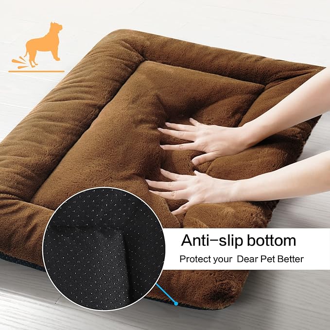 Dog Beds Crate Pad for Large Dogs Ultra Soft Dog Crate Bed Washable & Anti-Slip - Image 6