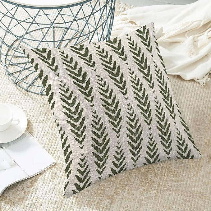 BETGINY Sage Green Boho Pillow Covers 24 x 24 Inch Pack of 2, Bohemian Ethnic - Image 5