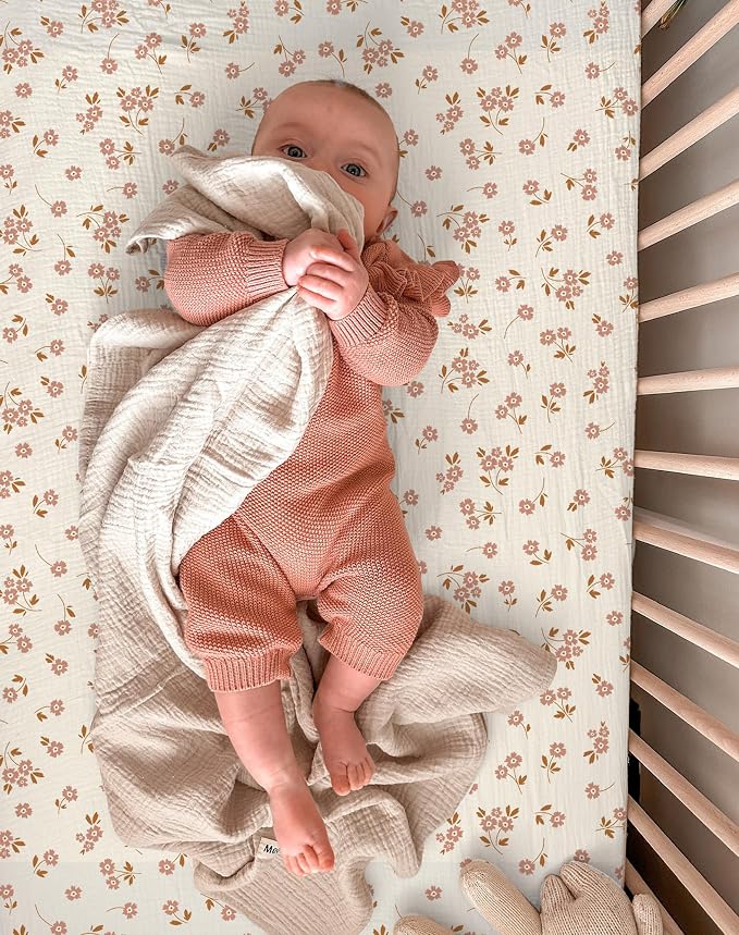 Bassinet Sheet for Baby Boy and Girl 2 Pack, Fitted Sheets for Rectangle - Image 6