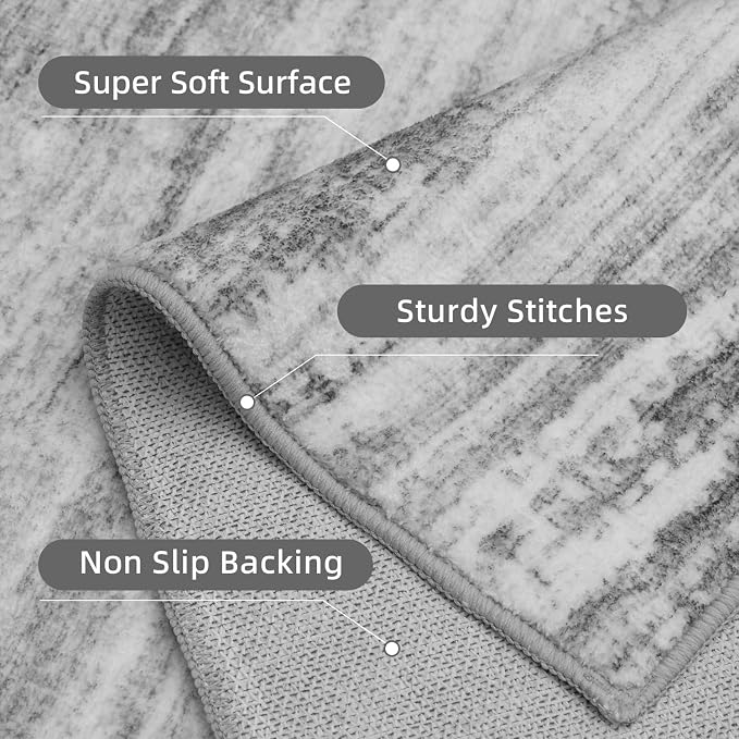 PADOOR Modern Abstract Runner Rug - Image 4