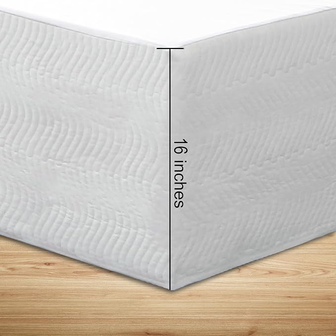 Queen Bed Skirt-Box Spring Cover - Image 3