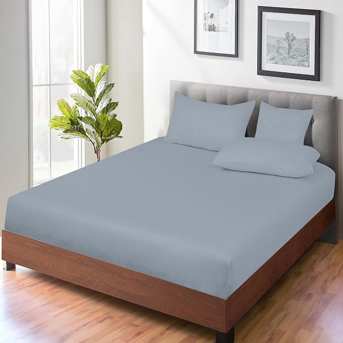 ROYALE LINENS 300 Thread Count 100% Long Staple Combed Cotton Fitted Sheet Full - Image 7