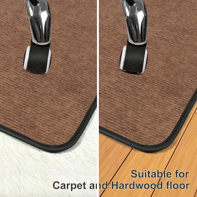 Placoot Corduroy Heavy Duty Office Chair Mat - Image 5