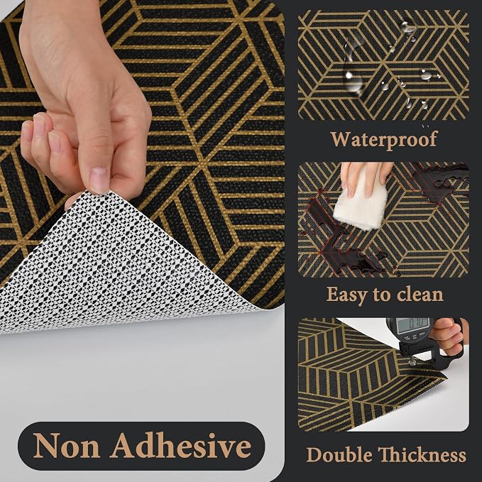 Shelf Liners for Kitchen Cabinets 23in x 20FT, Non Adhesive Cabinet Liner - Image 3