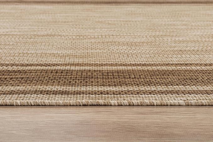 Beverly Rug Outdoor Rug 6x9 Modern Bordered Area Rugs - Image 6