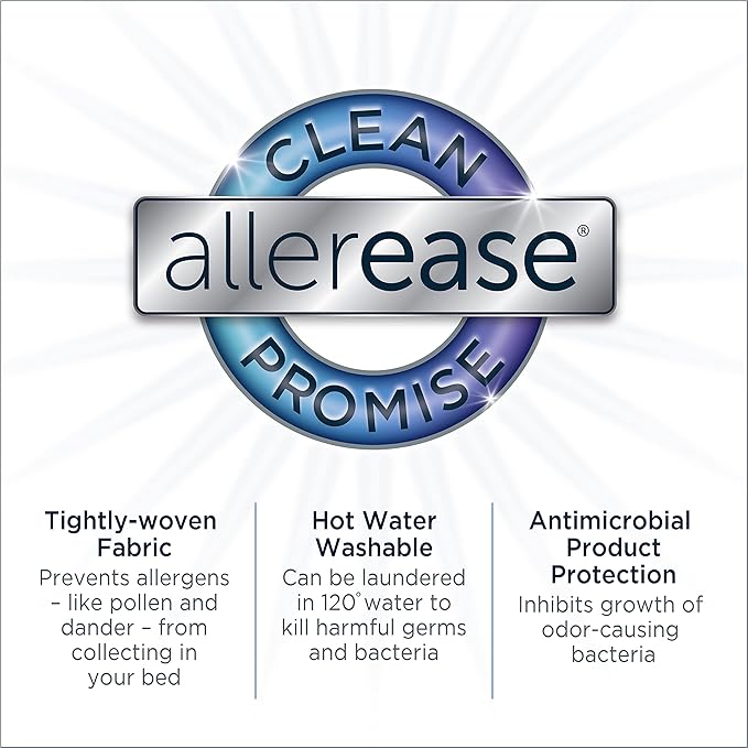 AllerEase Waterproof Mattress Protector Stain Protection Full Size Allergen - Image 5