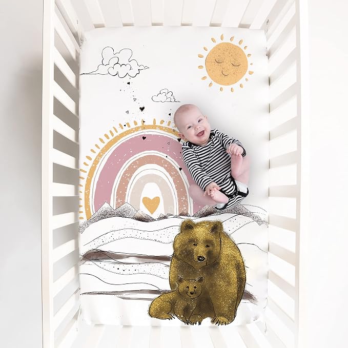 JumpOff Jo - Fitted Mini Crib Sheet - Image 2