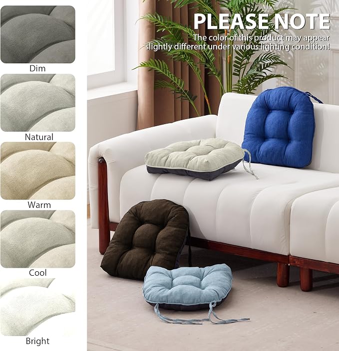Chair Cushions for Dining Chairs, Seat Cushions for Kitchen Chairs, Indoor Seat - Image 7