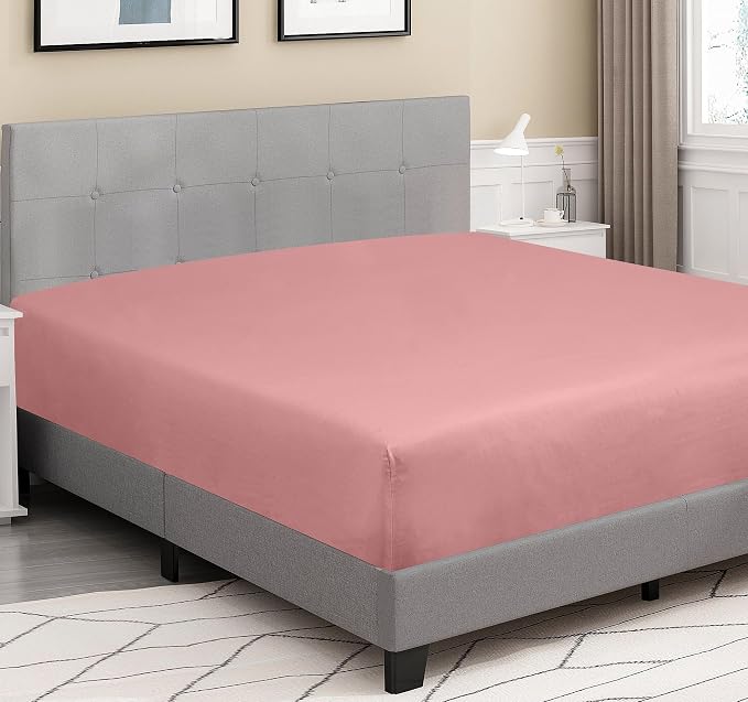 ROYALE LINENS 300 Thread Count 100% Long Staple Combed Cotton Fitted Sheet Twin - Image 3