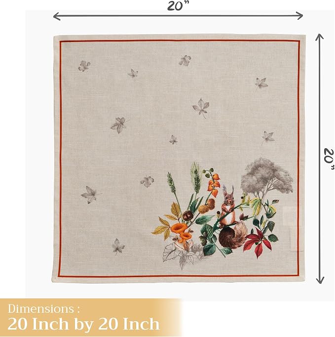 Maison d' Hermine Cloth Napkins Set of 4 100% Cotton - Image 4