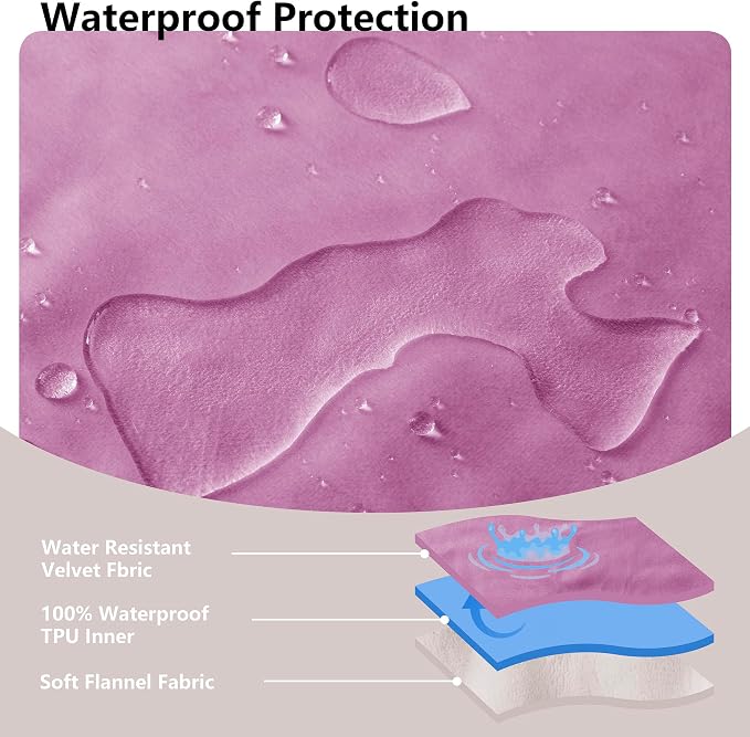 Waterproof Blanket for Bed, Leak Proof Dog Couch Blankets Reversible, Pet Throw - Image 3